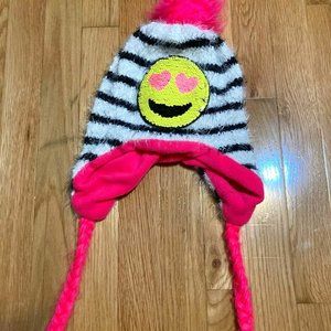 Justice Black & White Emoji Hat